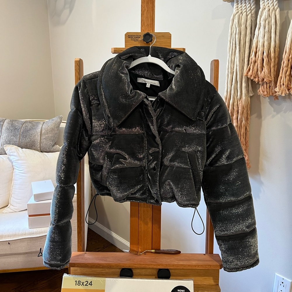 Lovers and Friends shiny metallic puffer